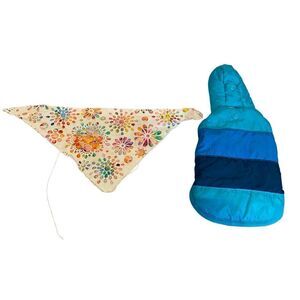 XS Hooded Pet Coat Handkerchief Clothing Dog Cat Winter